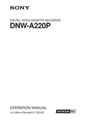 Sony DNW-A220P Bedienungsanleitung