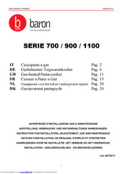Baron SERIE 1100 Aufstellung, Gebrauchs- Und Instandhaltungs Anweisungen