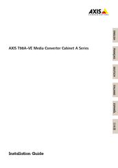 Axis Communications T98A18-VE Installationshandbuch