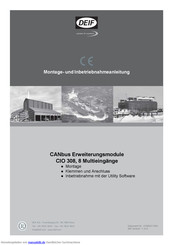 Deif CIO 308 Montage- Und Inbetriebnahme Anleitung