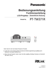 Panasonic PT-TW371R Bedienungsanleitung