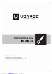 VONROC RS501DC Originalbetriebsanleitung