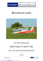 Insider Modellbau NORTHROP TIGER F-5E Bauanleitung