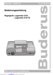 Buderus Logamatic 2107 Bedienungsanleitung Pdf Herunterladen Manualslib