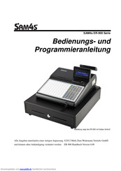 Sam4s Er 900 Serie Bedienungsanleitung Pdf Herunterladen Manualslib