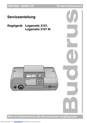 Buderus Logamatic 2107 Serviceanleitung Pdf Herunterladen Manualslib