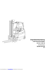 Linde E 25 03 Betriebsanleitung Pdf Herunterladen Manualslib