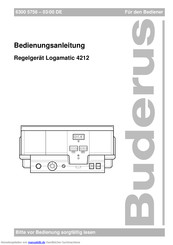 Buderus Logamatic 4212 Handbucher Manualslib