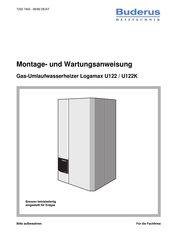 Buderus Logamax U122 Montage Und Wartungsanweisung Pdf Herunterladen Manualslib