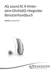 Hansaton Excite Aq Sound Xc R Serie Benutzerhandbuch Pdf Herunterladen Manualslib