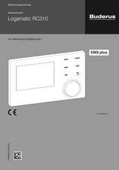 Buderus Logamatic Rc310 Handbucher Manualslib