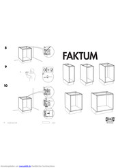 Ikea Faktum Handbucher Manualslib