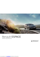 Renault Espace Bedienungsanleitung Pdf Herunterladen Manualslib