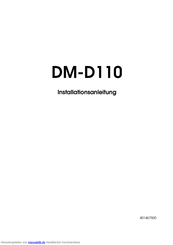 Epson Dm D110 Installationsanleitung Pdf Herunterladen Manualslib