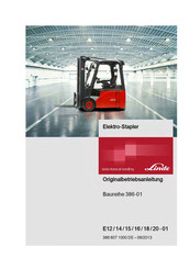 Linde E14 Originalbetriebsanleitung Pdf Herunterladen Manualslib