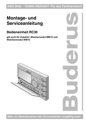 Buderus Rc30 Montage Und Serviceanleitung Pdf Herunterladen Manualslib