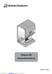 Douwe Egberts Cafitesse 600 Handbucher Manualslib