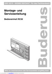 Buderus Rc30 Montageanleitung Pdf Herunterladen Manualslib