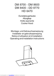 Aeg Dm 8700 Montage Und Gebrauchsanweisung Pdf Herunterladen Manualslib