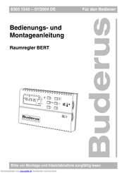 Buderus Bert Handbucher Manualslib