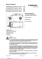 Webasto Thermo Top C Handbücher | ManualsLib