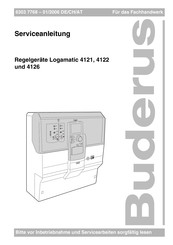 Buderus Logamatic 4121 Serviceanleitung Pdf Herunterladen Manualslib