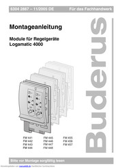 Buderus Fm 441 Montageanleitung Pdf Herunterladen Manualslib