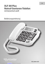 wei/ß simvalley communications Notruf-Senioren-Telefon XLF-80Plus mit Garantruf
