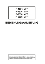 Ta Triumph Adler P 5536i Mfp Handbucher Manualslib