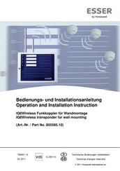 Esser Iq8 Bedienungsanleitung Pdf Herunterladen Manualslib