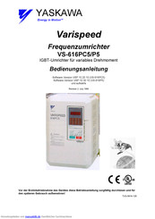 Yaskawa Vs 616pc5 Bedienungsanleitung Pdf Herunterladen Manualslib