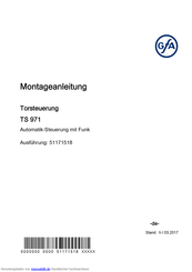 Gfa Ts 971 Montageanleitung Pdf Herunterladen Manualslib