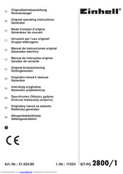 Einhell Bt Pg 2800 1 Originalbetriebsanleitung Pdf Herunterladen Manualslib