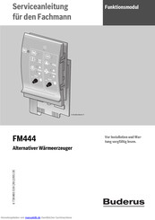 Buderus Fm444 Handbucher Manualslib