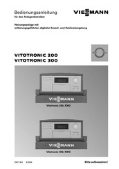 Viessmann Vitotronic 200 Kw2 Bedienungsanleitung Fur Den Anlagenbetreiber Pdf Herunterladen Manualslib