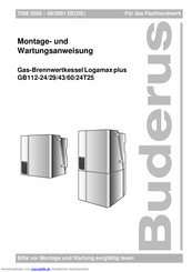 Buderus Logamax Plus Gb112 24 Montage Und Wartungsanweisung Pdf Herunterladen Manualslib
